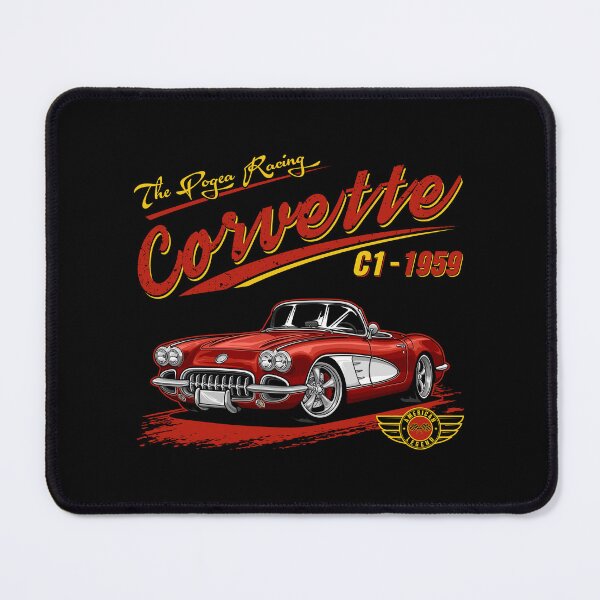 Item preview, Pogea Racing Corvette C1 1959 – American Legend Classic Car Illustration designed and sold by RAS-77.