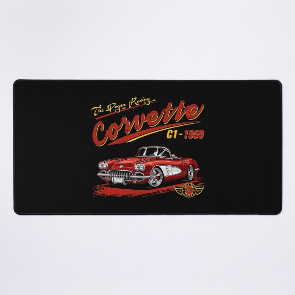 Item preview, Pogea Racing Corvette C1 1959 – American Legend Classic Car Illustration designed and sold by RAS-77.