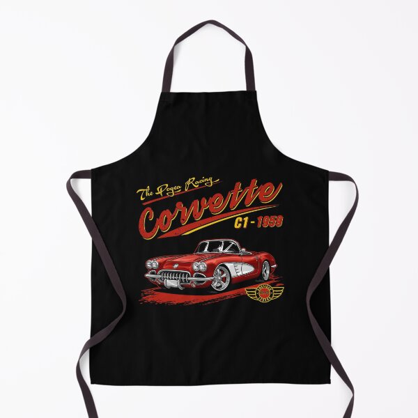 Item preview, Pogea Racing Corvette C1 1959 – American Legend Classic Car Illustration designed and sold by RAS-77.