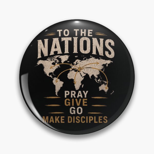 Item preview, Christian Mission To The Nations Pray Give Go Make Disciples Map designed and sold by Serene woods.