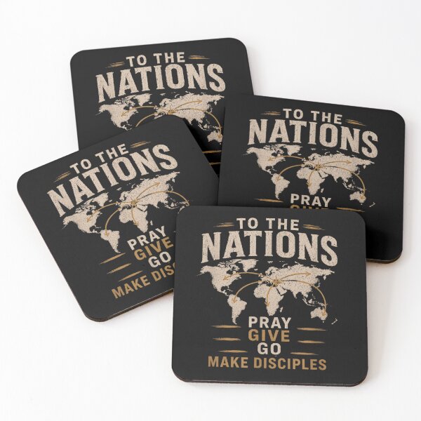 Item preview, Christian Mission To The Nations Pray Give Go Make Disciples Map designed and sold by Serene woods.