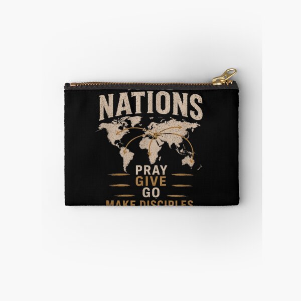 Item preview, Christian Mission To The Nations Pray Give Go Make Disciples Map designed and sold by Serene woods.