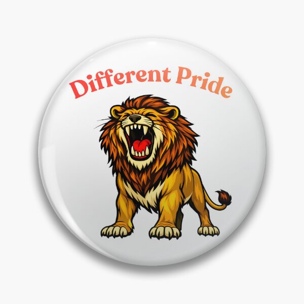 Item preview, Different Pride Roaring Lion Cartoon designed and sold by ROARSOME DESiGNS.