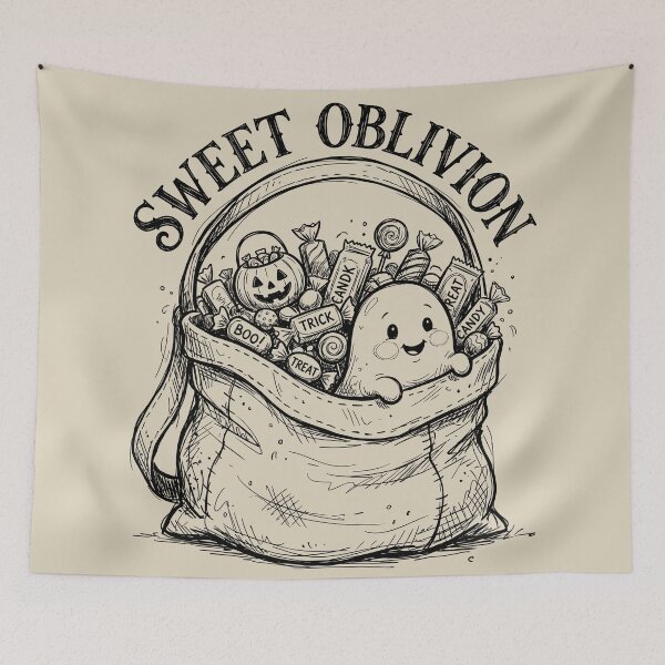 Item preview, Candy Pouch - Spooky Cute Ghost designed and sold by bapupa.