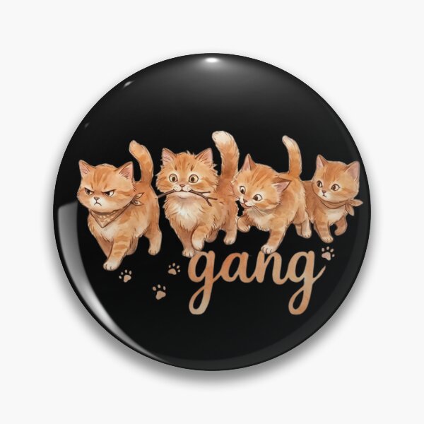 Item preview, Cute Orange Cat Gang designed and sold by dudelinart.