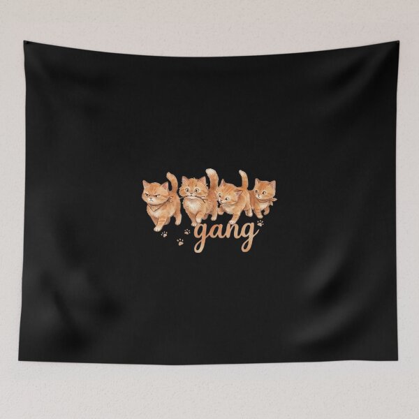 Item preview, Cute Orange Cat Gang designed and sold by dudelinart.
