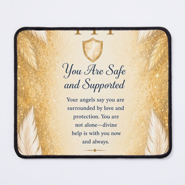 Item preview, 444 You Are Safe and Supported designed and sold by AngelLighthouse.