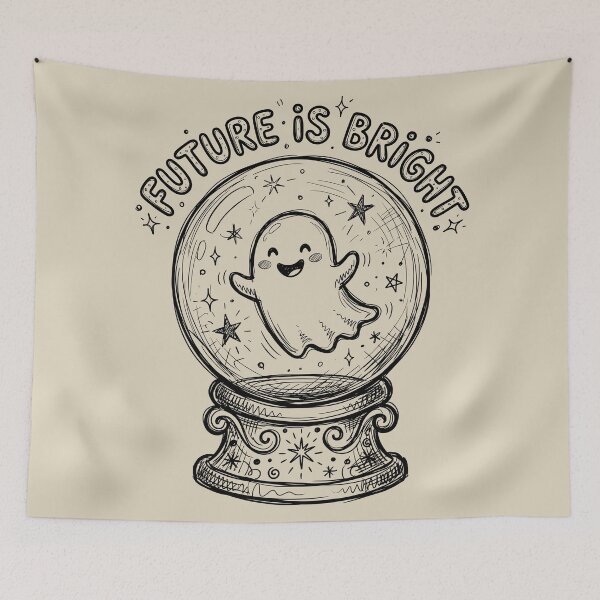 Item preview, Crystal Ball - Spooky Cute Ghost designed and sold by bapupa.