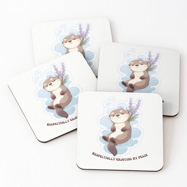 Item preview, Respectfully Enjoying My Peace - Cute Zen Otter designed and sold by StoryVibes.