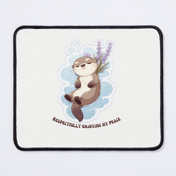 Item preview, Respectfully Enjoying My Peace - Cute Zen Otter designed and sold by StoryVibes.