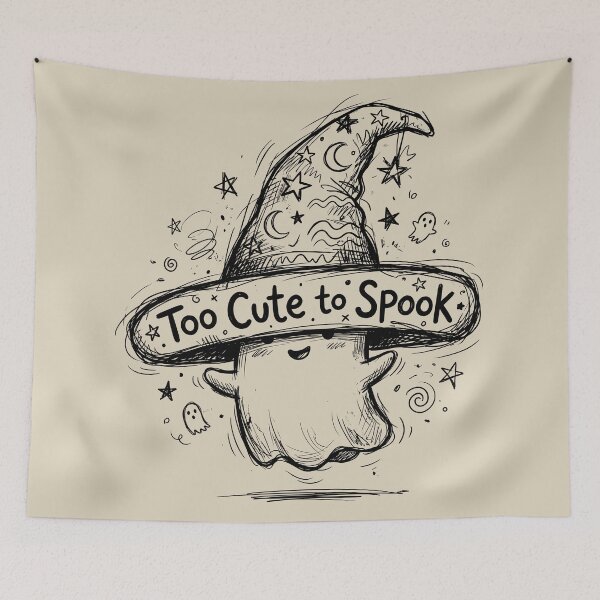 Item preview, Hat Trick - Spooky Cute Ghost designed and sold by bapupa.