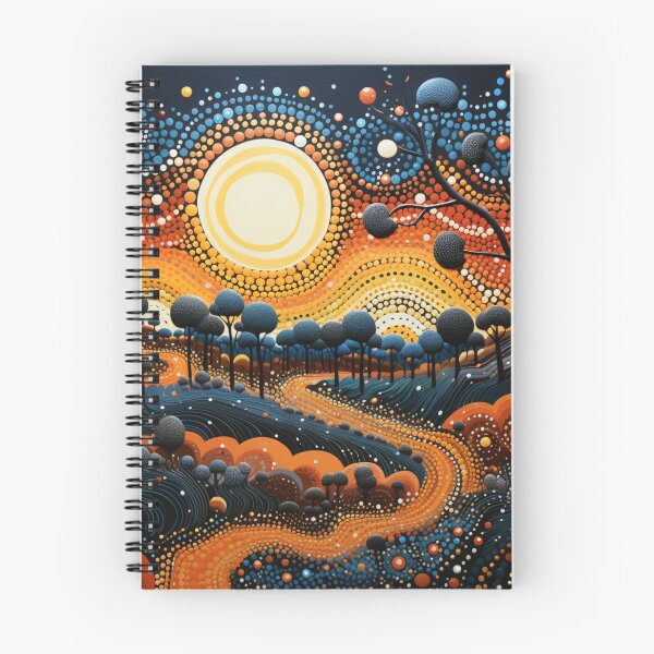 Item preview, Aboriginal Inspired Dot Art - Warm Evening in Litchfield designed and sold by GrinGalore.
