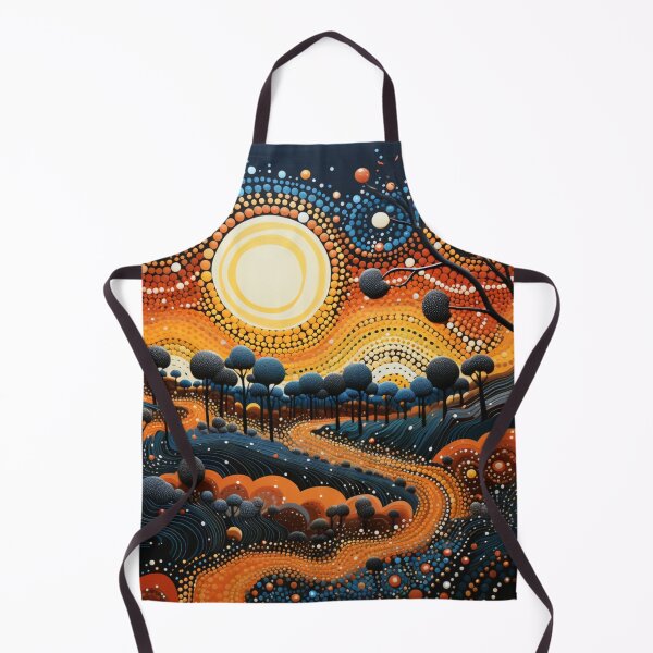 Item preview, Aboriginal Inspired Dot Art - Warm Evening in Litchfield designed and sold by GrinGalore.