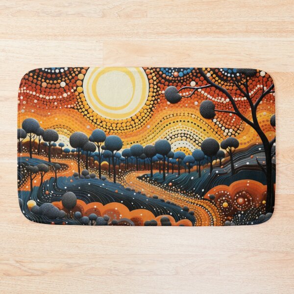 Item preview, Aboriginal Inspired Dot Art - Warm Evening in Litchfield designed and sold by GrinGalore.