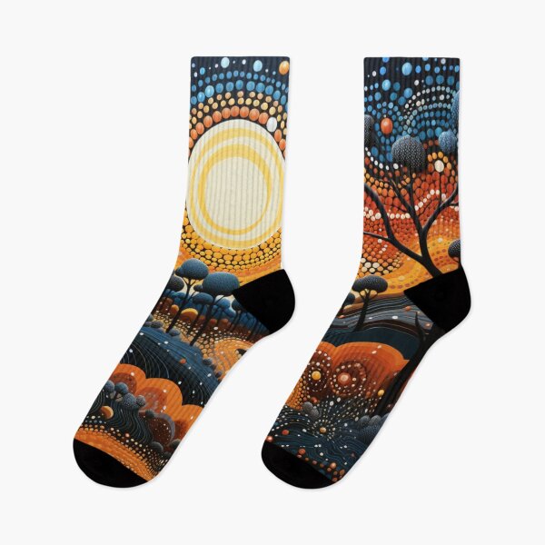 Item preview, Aboriginal Inspired Dot Art - Warm Evening in Litchfield designed and sold by GrinGalore.