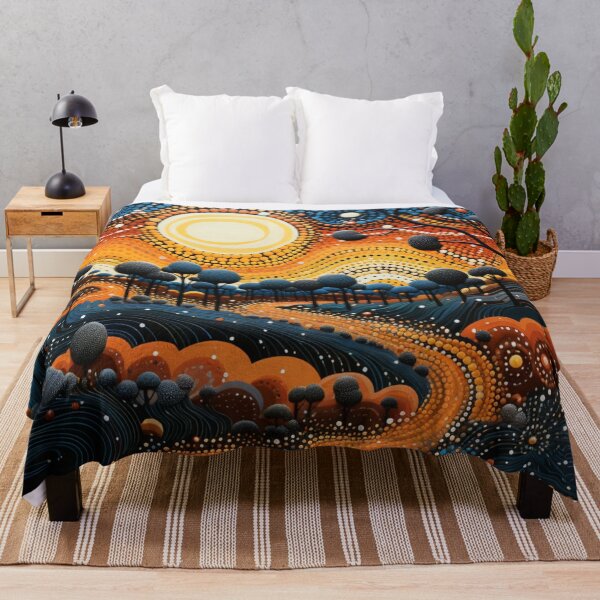 Item preview, Aboriginal Inspired Dot Art - Warm Evening in Litchfield designed and sold by GrinGalore.