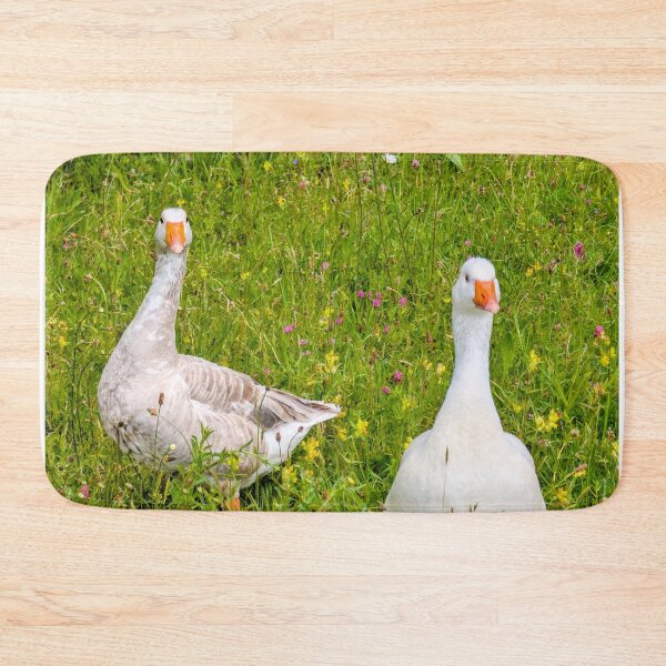 Item preview, Curious Geese in Summer Wildflowers designed and sold by Miles&Moments.