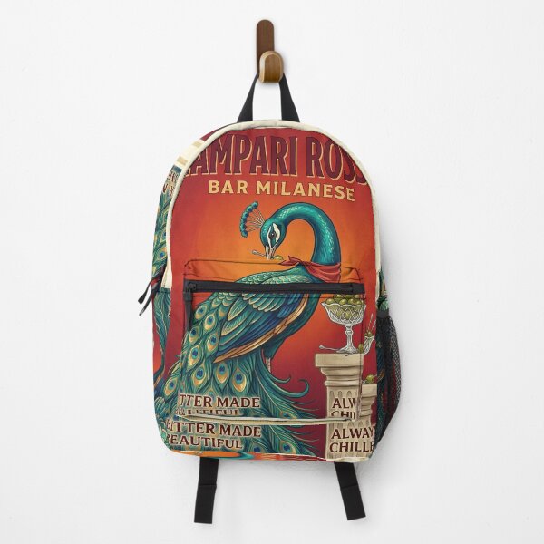 Item preview, campari rosso Peacock Bar Milanese Vintage Poster designed and sold by clarencestew.
