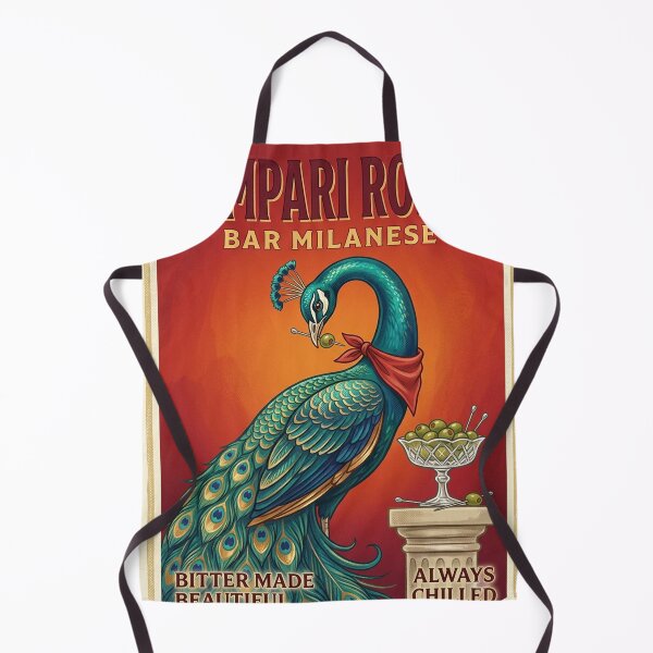 Aperçu de l'œuvre Campari Rosso Peacock Bar Milanais Affiche Vintage créée et vendue par clarencestew.