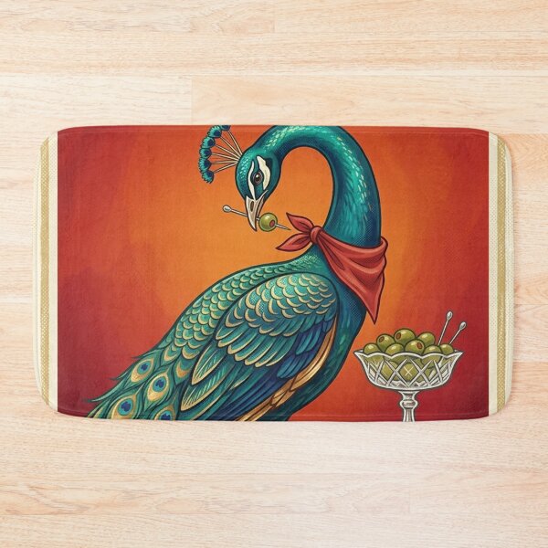 Item preview, campari rosso Peacock Bar Milanese Vintage Poster designed and sold by clarencestew.