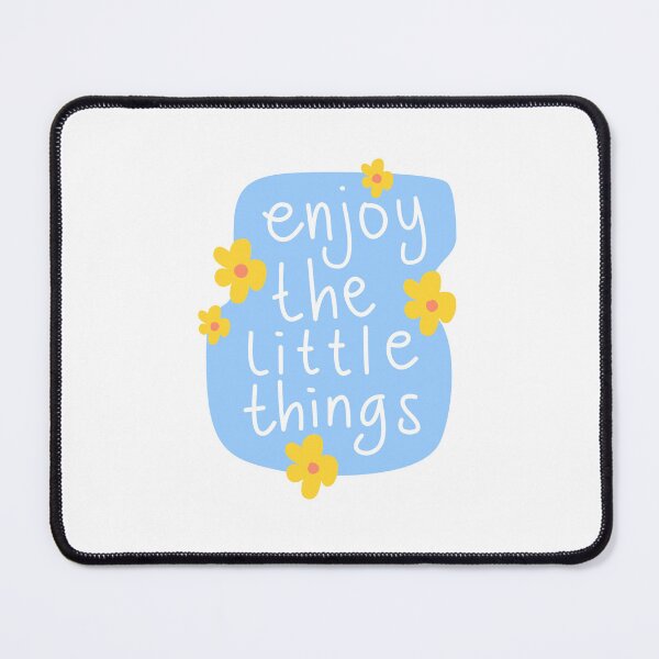 Item preview, Enjoy The Little Things Positive Mindfulness Gratitude Quote designed and sold by RetroMini2026.