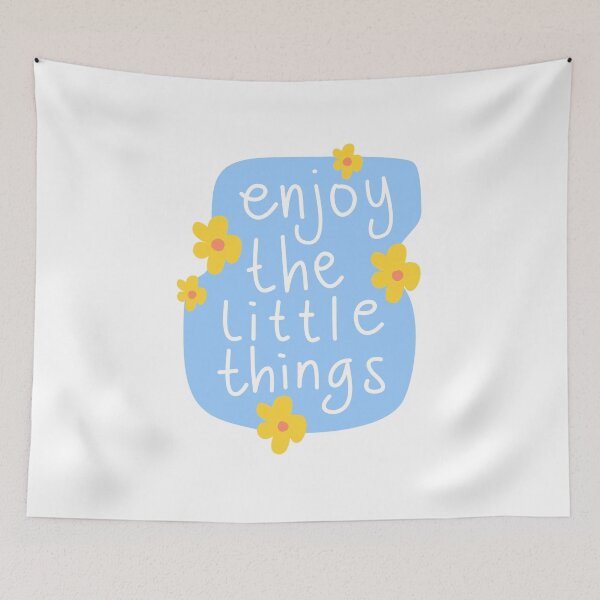 Item preview, Enjoy The Little Things Positive Mindfulness Gratitude Quote designed and sold by RetroMini2026.