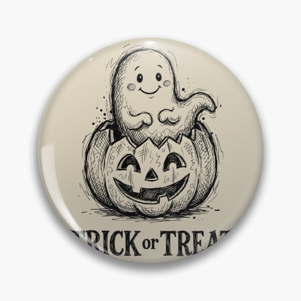 Item preview, Pumpkin Friend - Spooky Cute Ghost designed and sold by bapupa.
