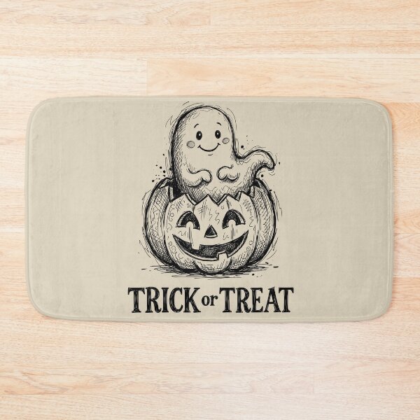 Item preview, Pumpkin Friend - Spooky Cute Ghost designed and sold by bapupa.