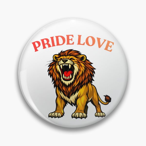 Item preview, Pride Love Roaring Lion Cartoon designed and sold by ROARSOME DESiGNS.