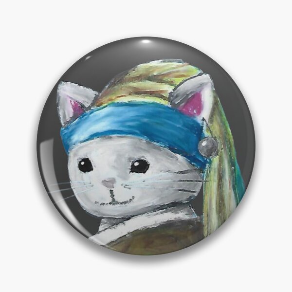 Item preview, Cat with the Pearl Earing (transparent) designed and sold by ansof97Designs.