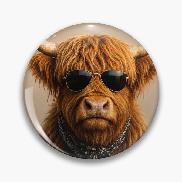 Item preview, Cool Highland Cow With Sunglasses designed and sold by BagFactoryUK.