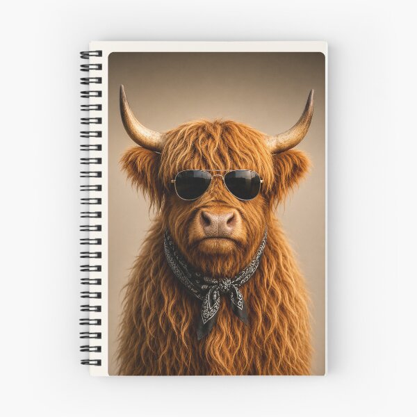 Item preview, Cool Highland Cow With Sunglasses designed and sold by BagFactoryUK.