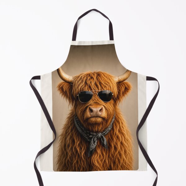 Item preview, Cool Highland Cow With Sunglasses designed and sold by BagFactoryUK.