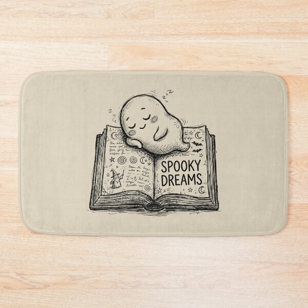 Item preview, Spellbook Nap - Spooky Cute Ghost designed and sold by bapupa.
