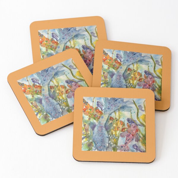 Item preview, Fish In A Pond In Watercolor designed and sold by Kimberly Sells Studio.