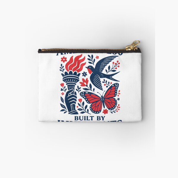 Item preview, America 250 Built By Immigrants Semiquincentennial Freedom Torch Folk designed and sold by LizzyKeiko.