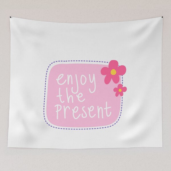 Item preview, Enjoy The Present Mindfulness Quote Positive Inspiration designed and sold by JonesFlora2025.