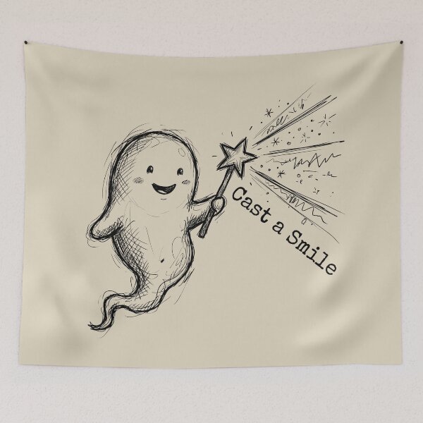 Item preview, Wand Spark - Spooky Cute Ghost designed and sold by bapupa.