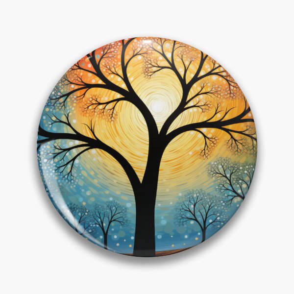 Item preview, Aboriginal Inspired Dot Art - Main Tree and Sunshine designed and sold by GrinGalore.