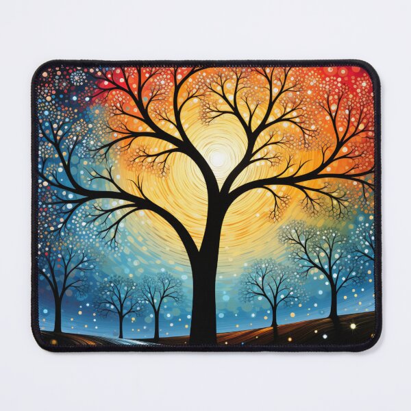Item preview, Aboriginal Inspired Dot Art - Main Tree and Sunshine designed and sold by GrinGalore.