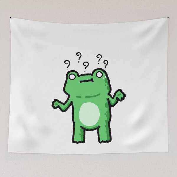 Item preview, Confused Frog Puzzled Animal Lover Amphibian Gift designed and sold by JonesFlora2025.
