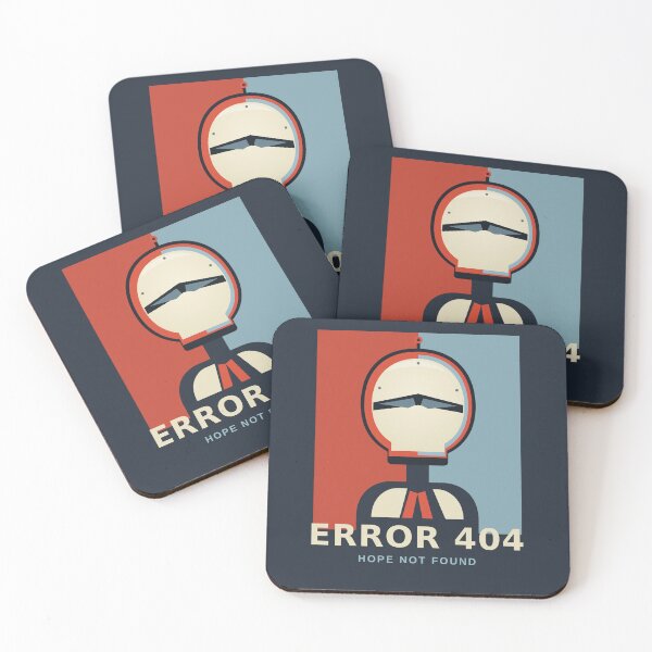 Item preview, No Signal Robot Poster – Error 404 Hope Not Found Mech Design designed and sold by StickerHavenn.