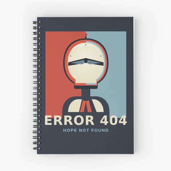 Item preview, No Signal Robot Poster – Error 404 Hope Not Found Mech Design designed and sold by StickerHavenn.