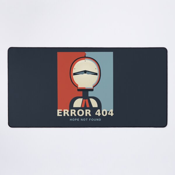 Item preview, No Signal Robot Poster – Error 404 Hope Not Found Mech Design designed and sold by StickerHavenn.