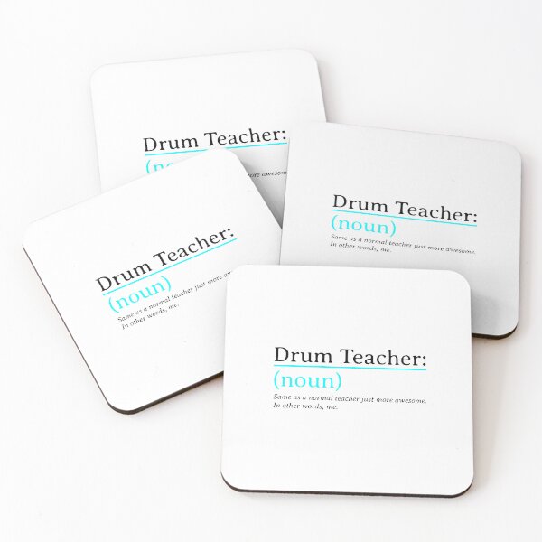 Item preview, Drum Teacher definition design designed and sold by TalkTee Me.