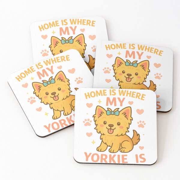 Item preview, Home Is Where My Yorkie Is Cute Yorkshire Terrier Dog Lover Design designed and sold by FurAndFlaireg.