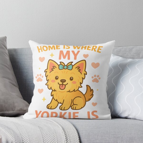 Item preview, Home Is Where My Yorkie Is Cute Yorkshire Terrier Dog Lover Design designed and sold by FurAndFlaireg.