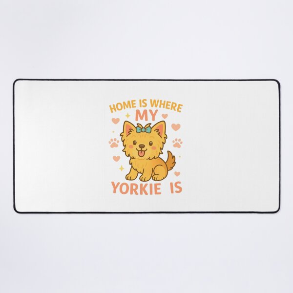 Item preview, Home Is Where My Yorkie Is Cute Yorkshire Terrier Dog Lover Design designed and sold by FurAndFlaireg.
