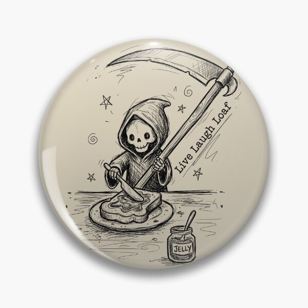 Item preview, Scythe Butter - Cute Grim Reaper designed and sold by bapupa.