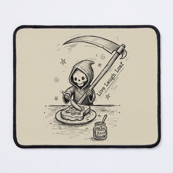 Item preview, Scythe Butter - Cute Grim Reaper designed and sold by bapupa.